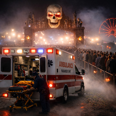 EMS at haunted attraction